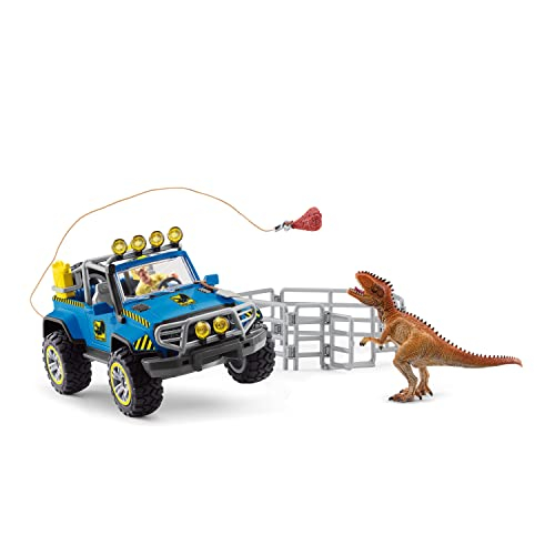 Camión De Juguete Con Dino Outpost Y Giganotosaurus Playset Schleic - Venta Internacional.