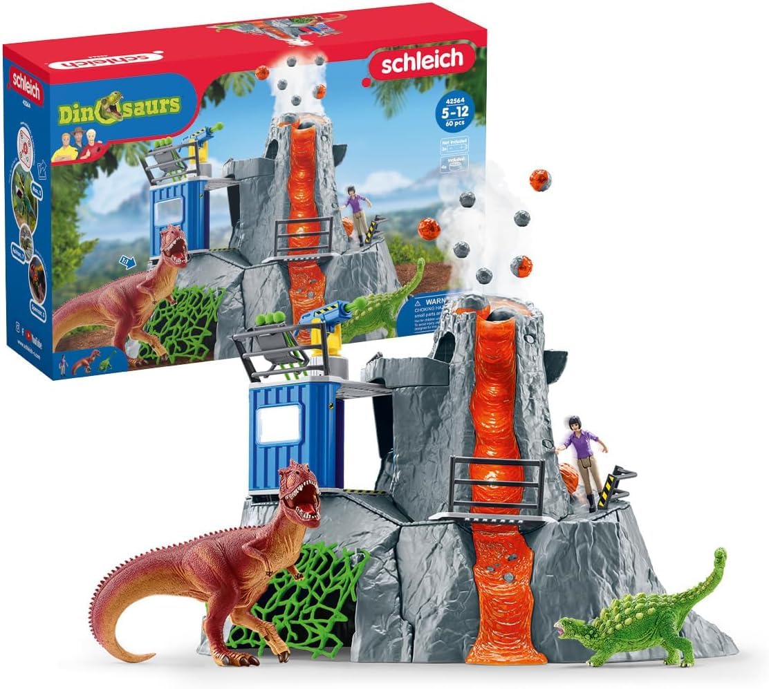 Foto 2 pulgar | Playset Schleich Dinosaurs Volcano Expedition Base Camp Con Led Volcano - Venta Internacional.