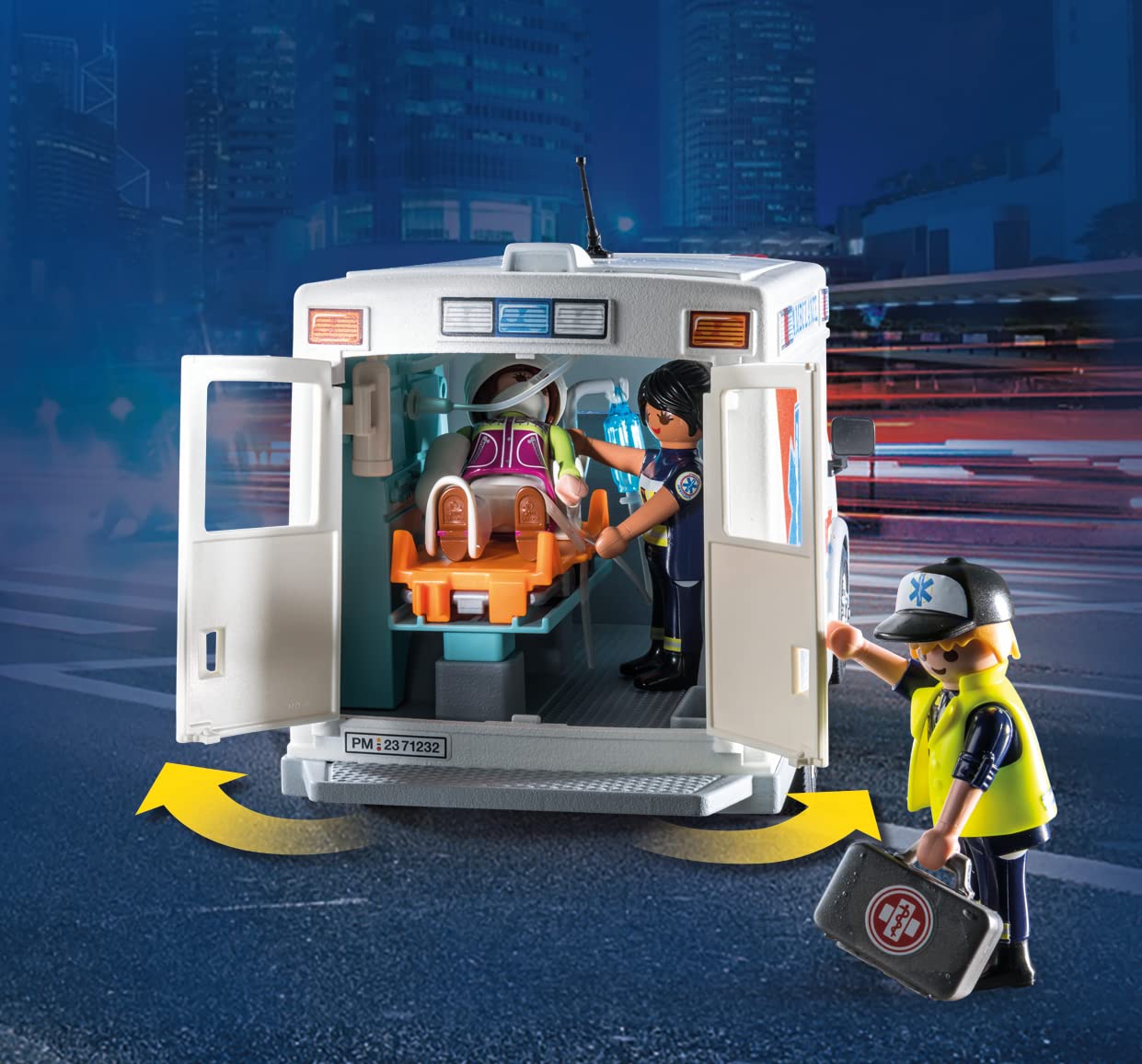 Foto 8 pulgar | Ambulancia Playmobil Con Accesorios Y 3 Figuras - Venta Internacional.