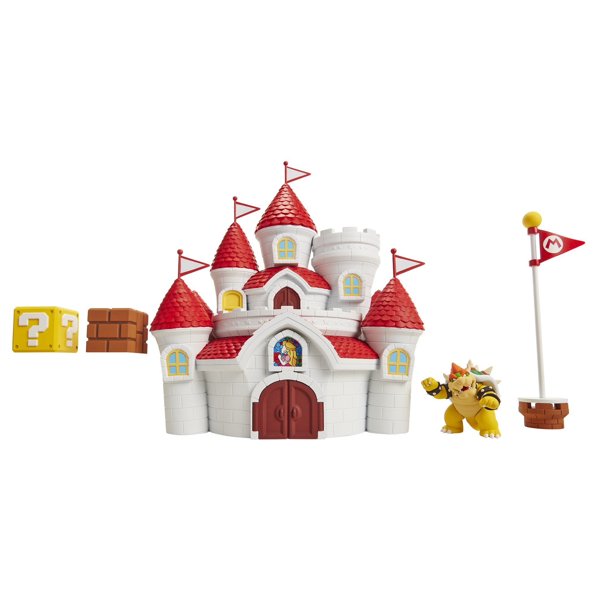 Foto 4 pulgar | Playset Nintendo Super Mario Mushroom Kingdom Castle Con Bowser - Venta Internacional.