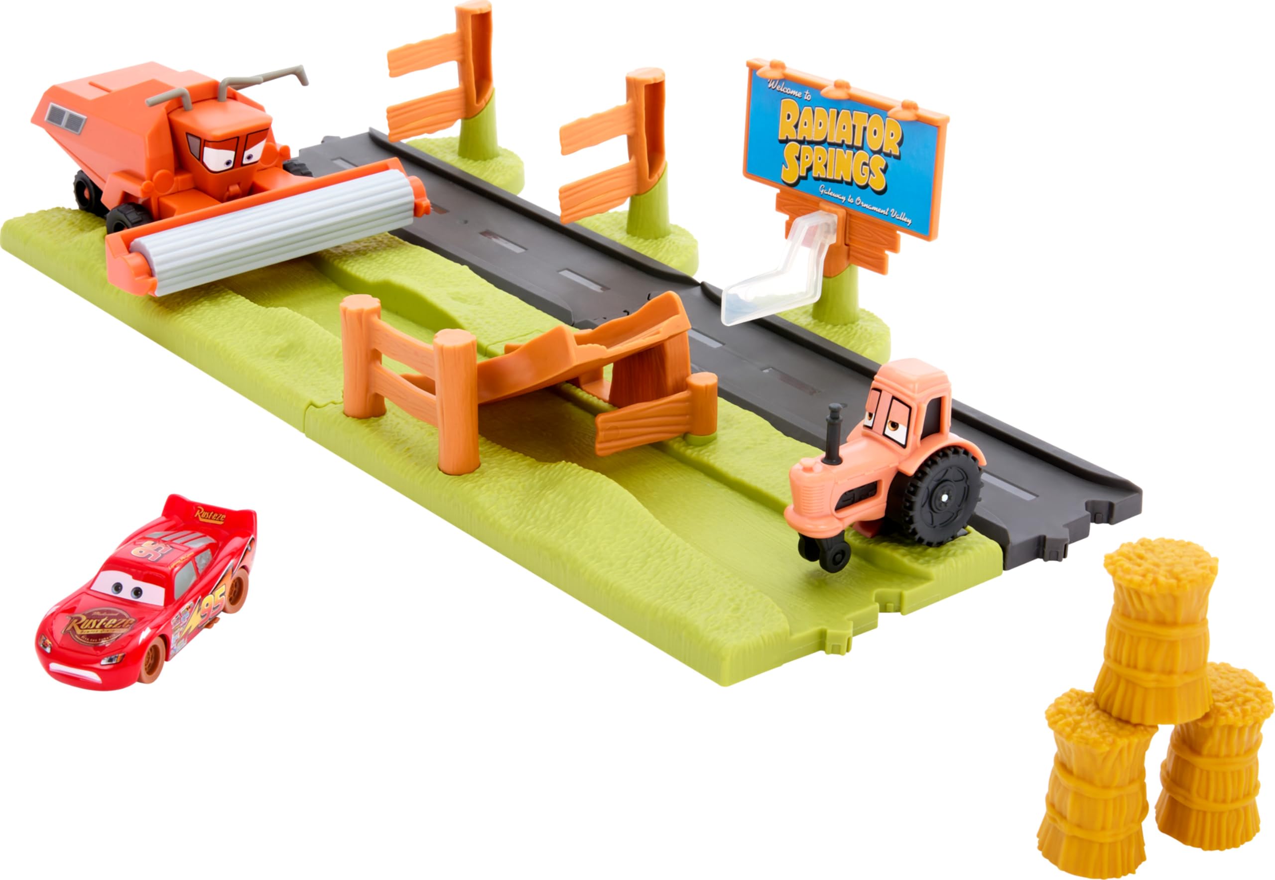 Playset Mattel Disney Pixar Cars Con 3 Vehículos De Juguete Frank - Venta Internacional.