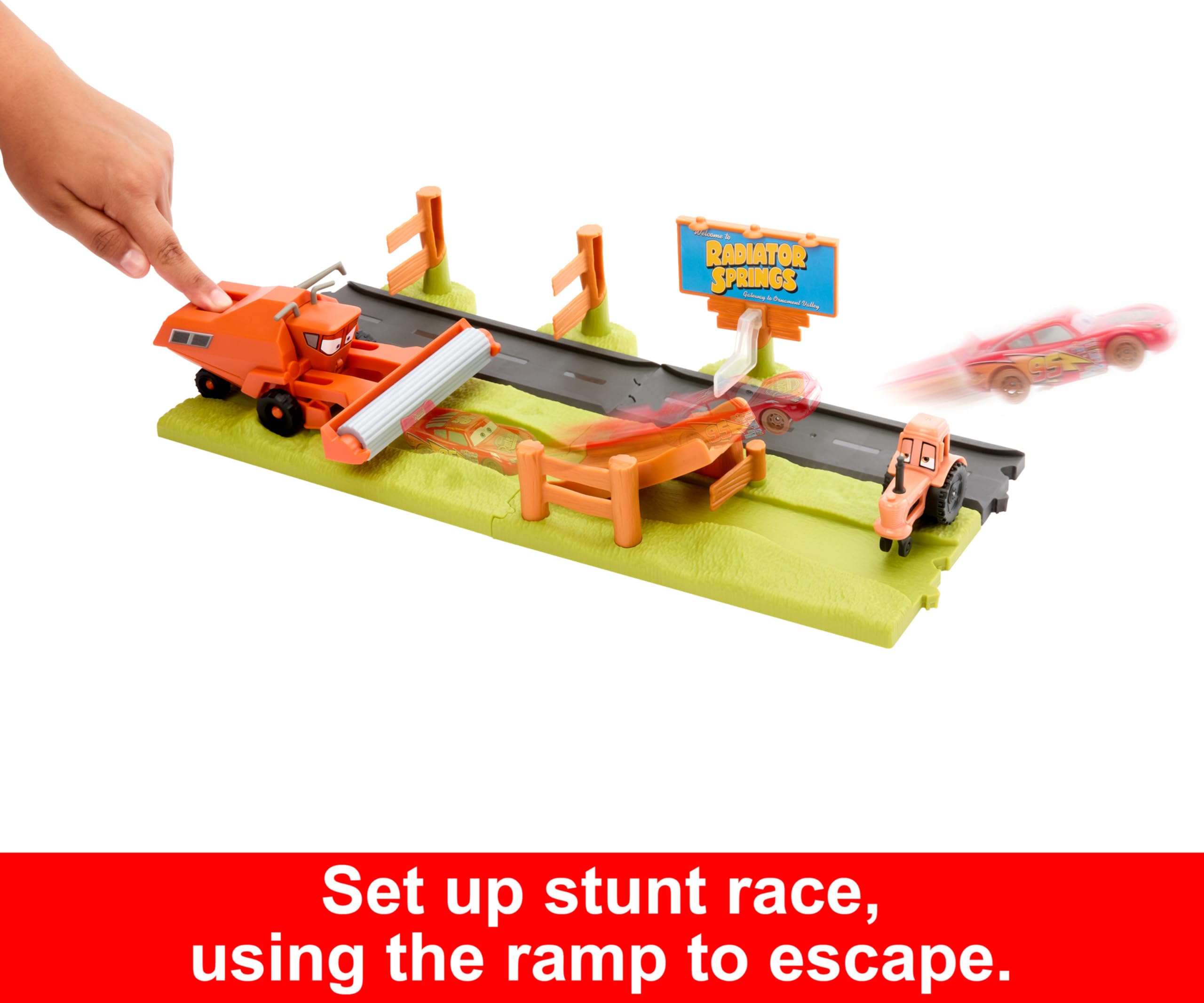 Foto 4 pulgar | Playset Mattel Disney Pixar Cars Con 3 Vehículos De Juguete Frank - Venta Internacional.