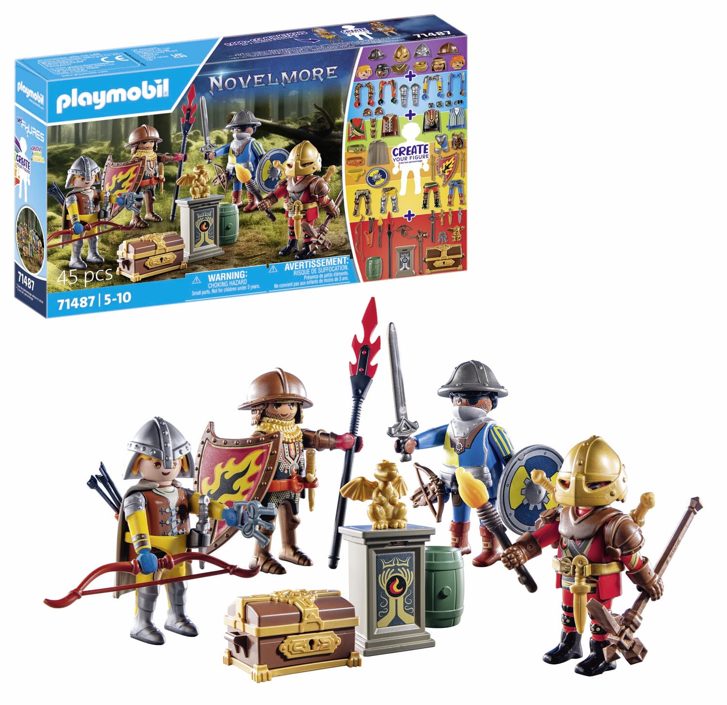 Foto 2 pulgar | Juguete Playmobil My Figures Knights Of Novelmore Con 4 Figuras - Venta Internacional.