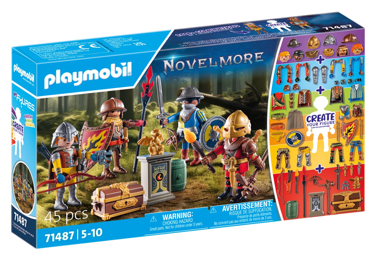 Foto 3 pulgar | Juguete Playmobil My Figures Knights Of Novelmore Con 4 Figuras - Venta Internacional.