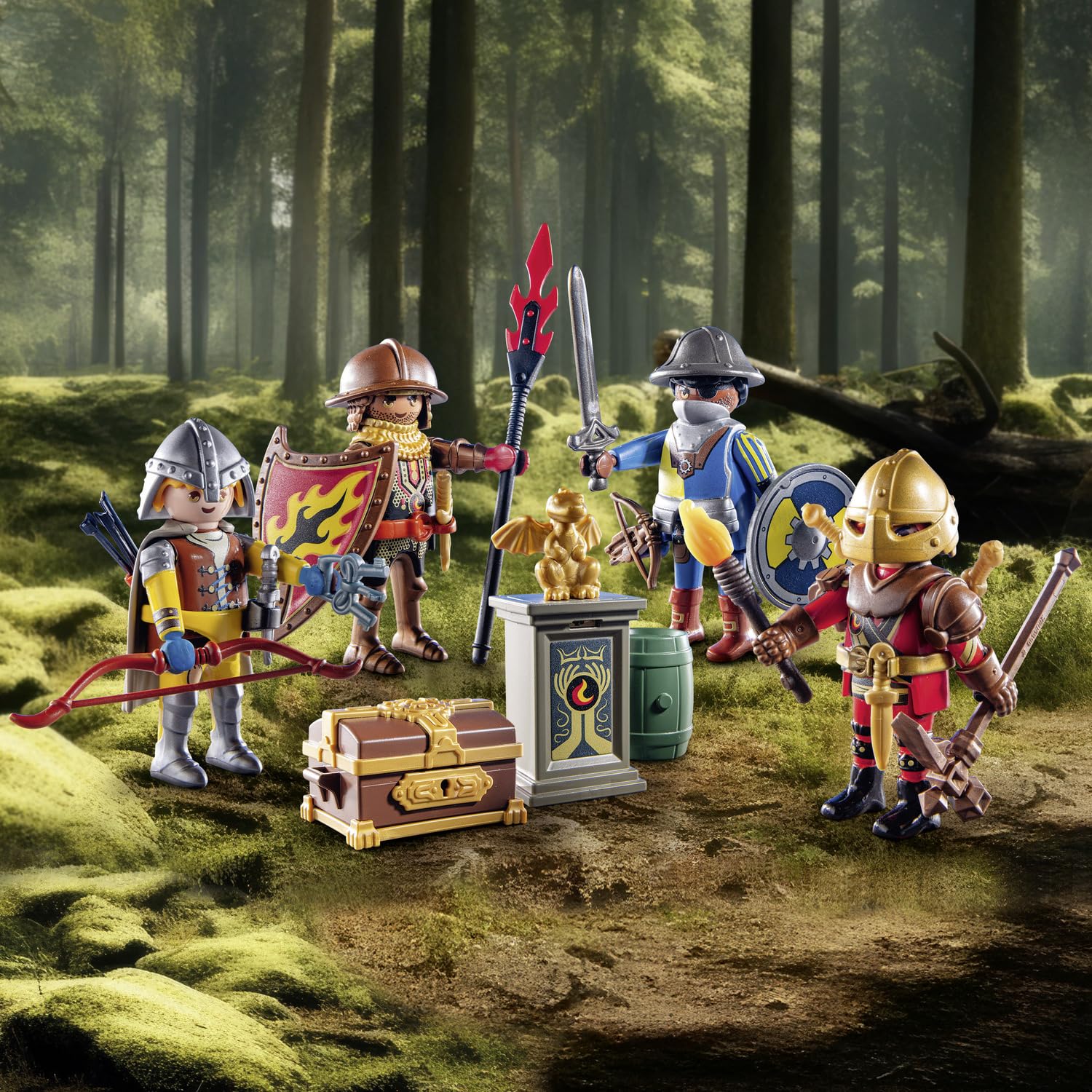 Foto 4 pulgar | Juguete Playmobil My Figures Knights Of Novelmore Con 4 Figuras - Venta Internacional.