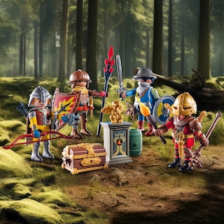 Foto 3 | Juguete Playmobil My Figures Knights Of Novelmore Con 4 Figuras - Venta Internacional.