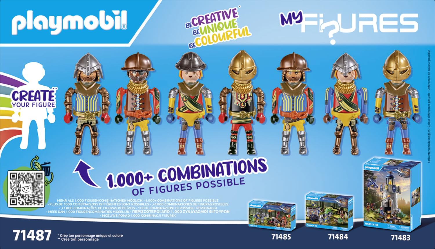 Foto 6 pulgar | Juguete Playmobil My Figures Knights Of Novelmore Con 4 Figuras - Venta Internacional.