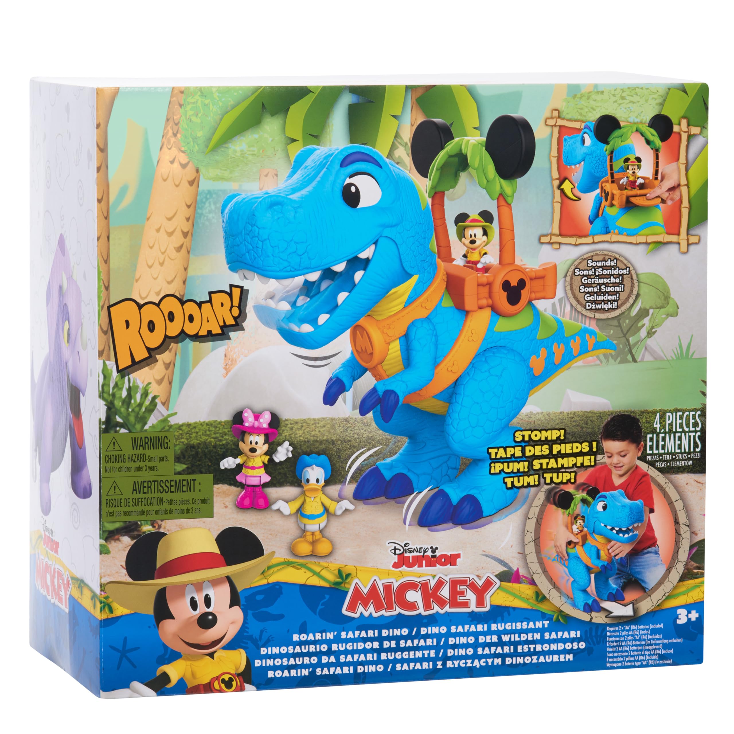 Set De Juguetes Just Play Disney Junior Mickey Mouse Funhouse Dino - Venta Internacional.