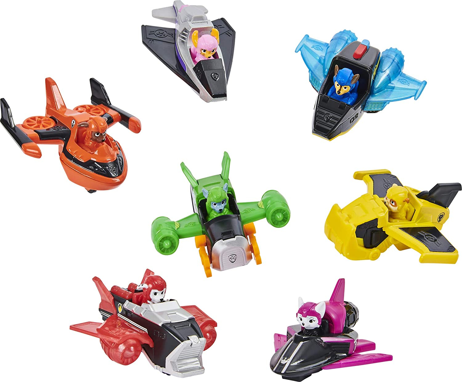 Foto 2 pulgar | Figuras Paw Patrol True Metal Jet To The Rescue Gift Pack 7 Vehículos Coleccionables Escala 1:55 - Venta Internacional