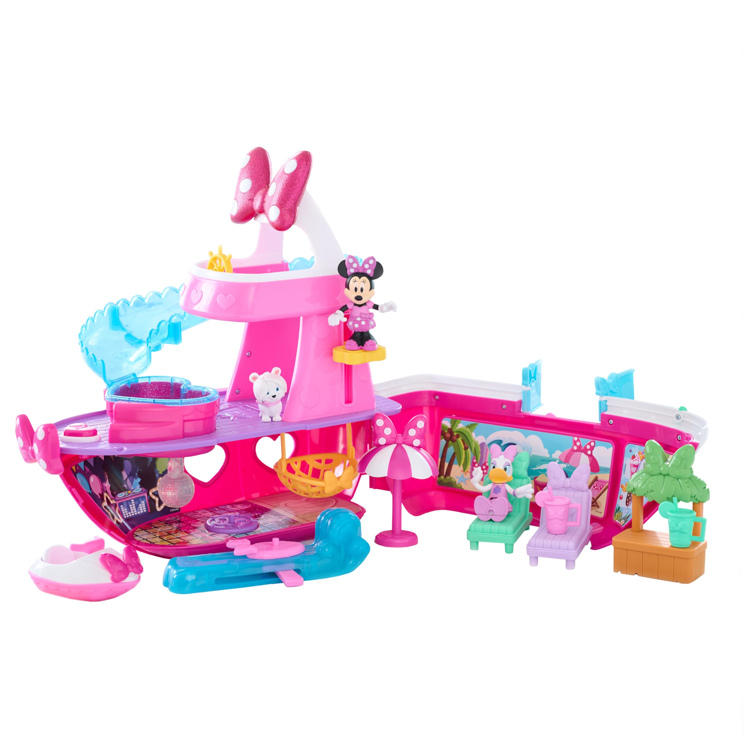 Foto 2 pulgar | Set De Juego Just Play Disney Junior Minnie Mouse Bowdazzling Yacht - Venta Internacional.