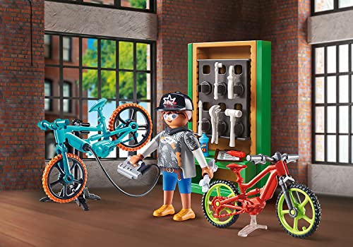 Foto 3 pulgar | Set De Regalo Playmobil Bike Workshop - Venta Internacional.