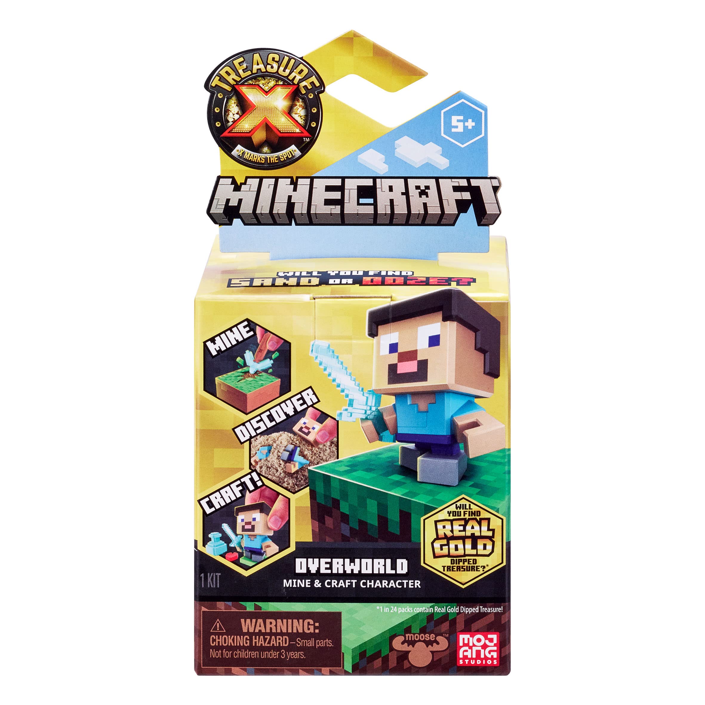 Foto 2 pulgar | Toy Treasure X Minecraft Overworld Mine & Craft Con 10 Niveles - Venta Internacional.