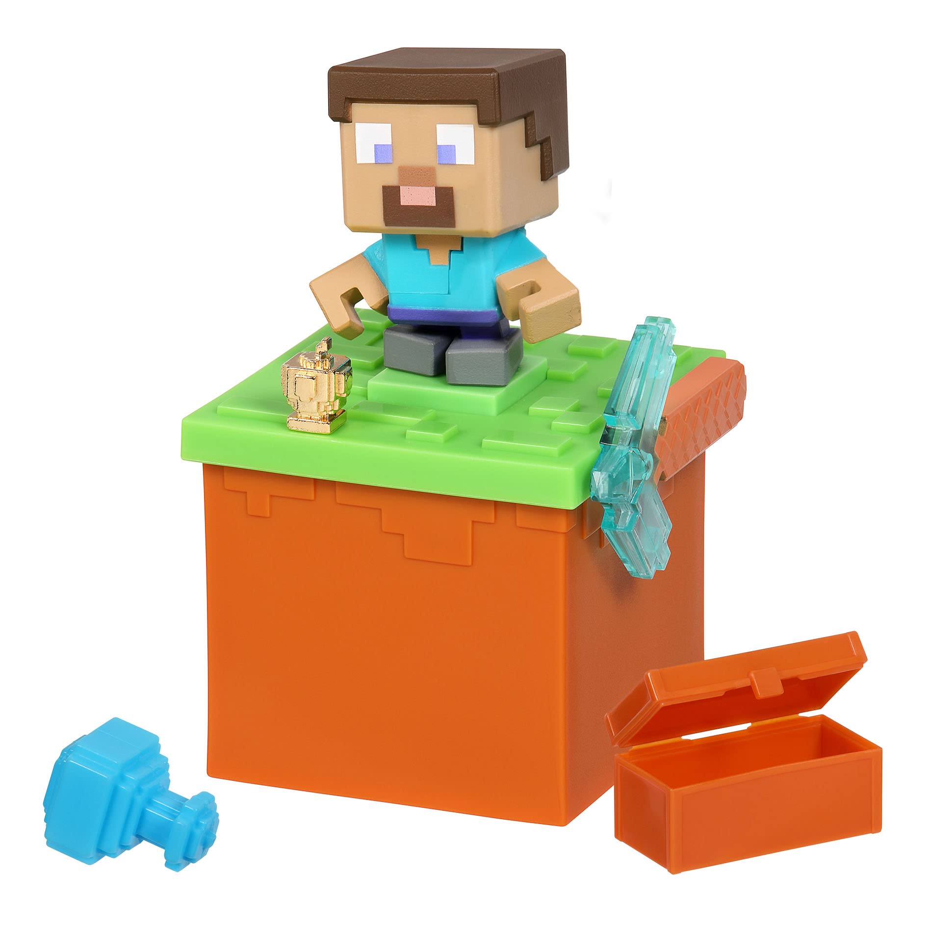 Foto 2 | Toy Treasure X Minecraft Overworld Mine & Craft Con 10 Niveles - Venta Internacional.