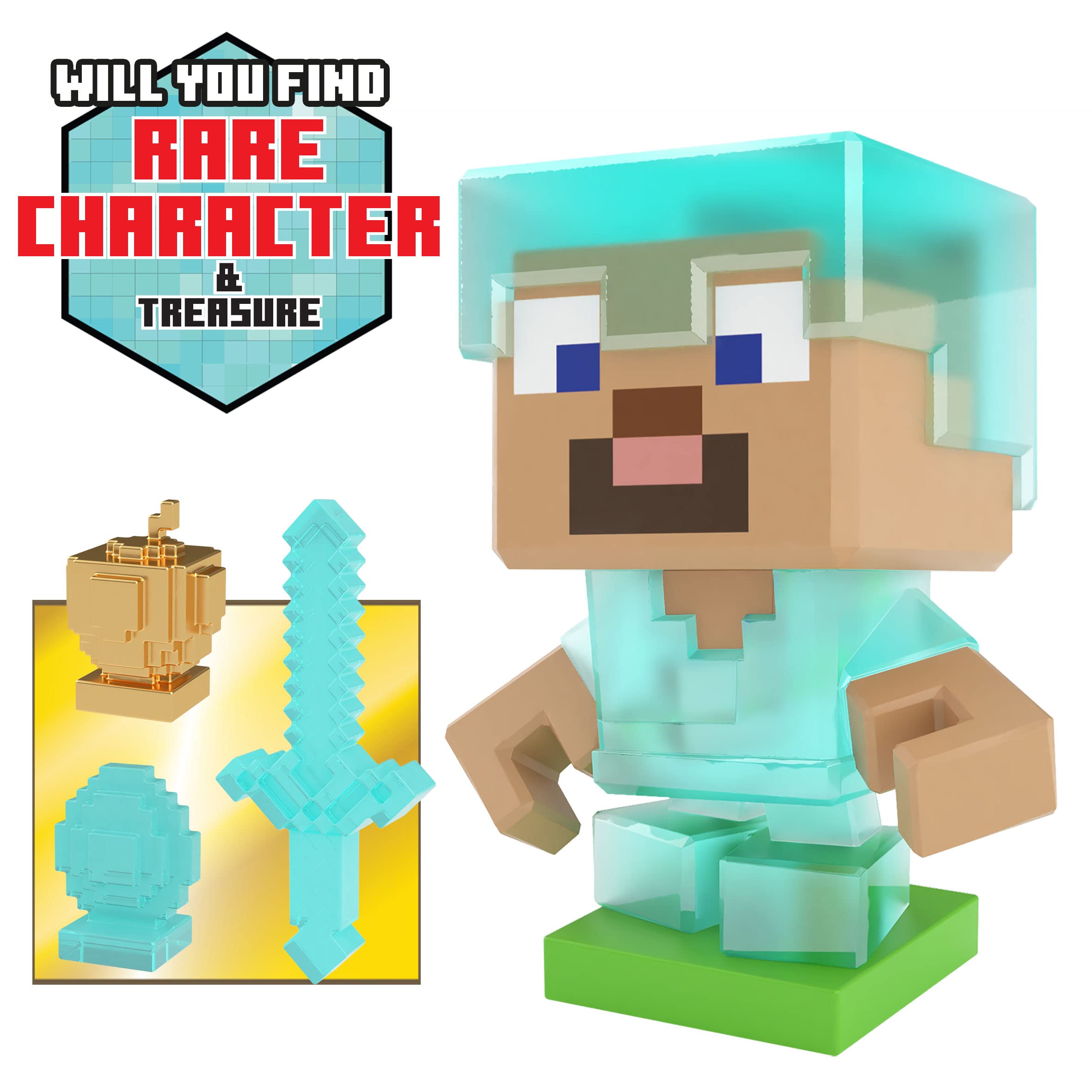 Foto 4 | Toy Treasure X Minecraft Overworld Mine & Craft Con 10 Niveles - Venta Internacional.