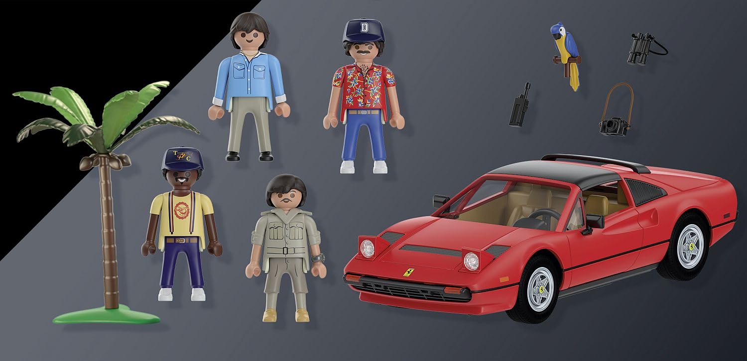 Foto 4 pulgar | Juguete Playmobil Magnum P.i. Ferrari 308gt Con Figuras - Venta Internacional.