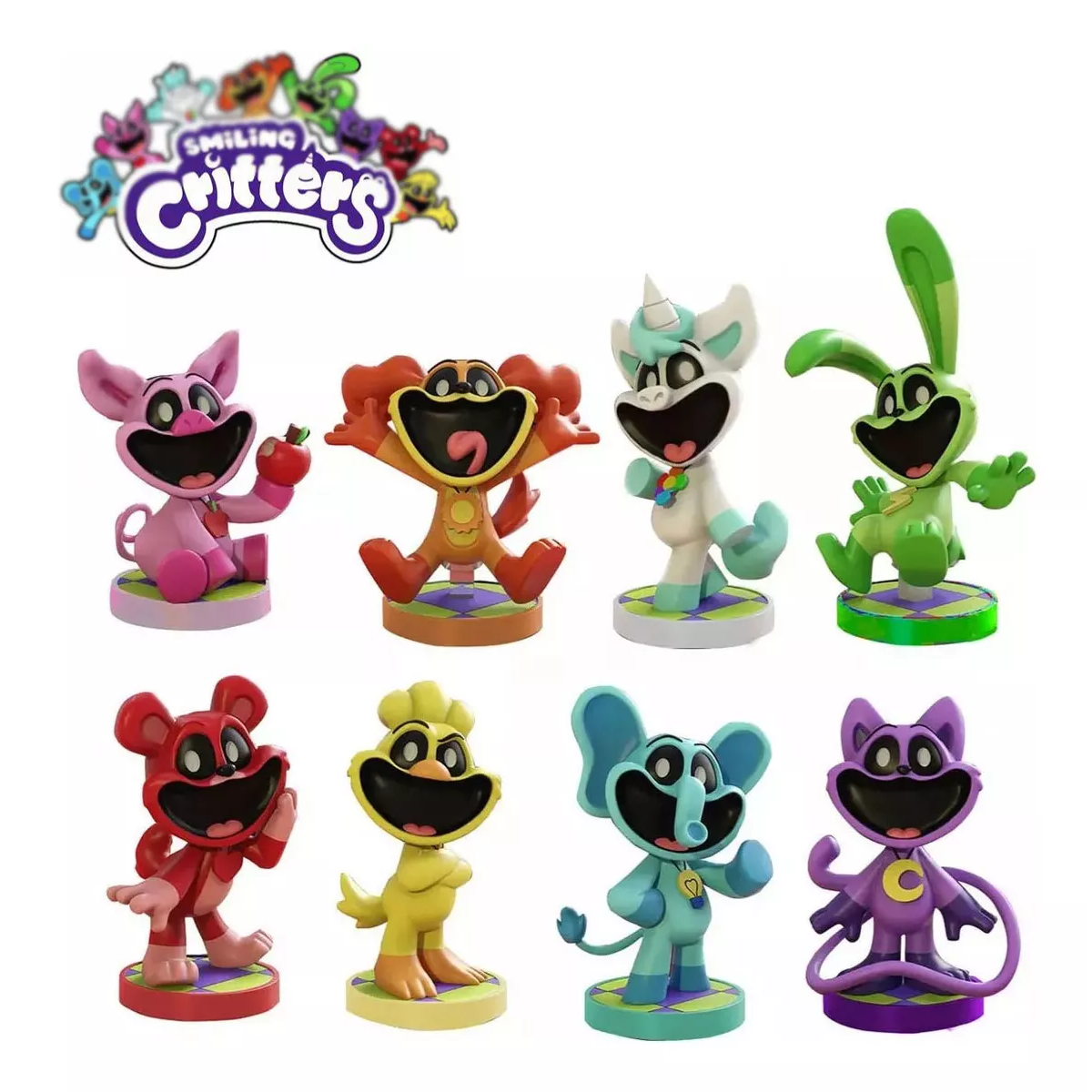 8pcs Poppy Playtime Smiling Critters Figura Juguete Modelo