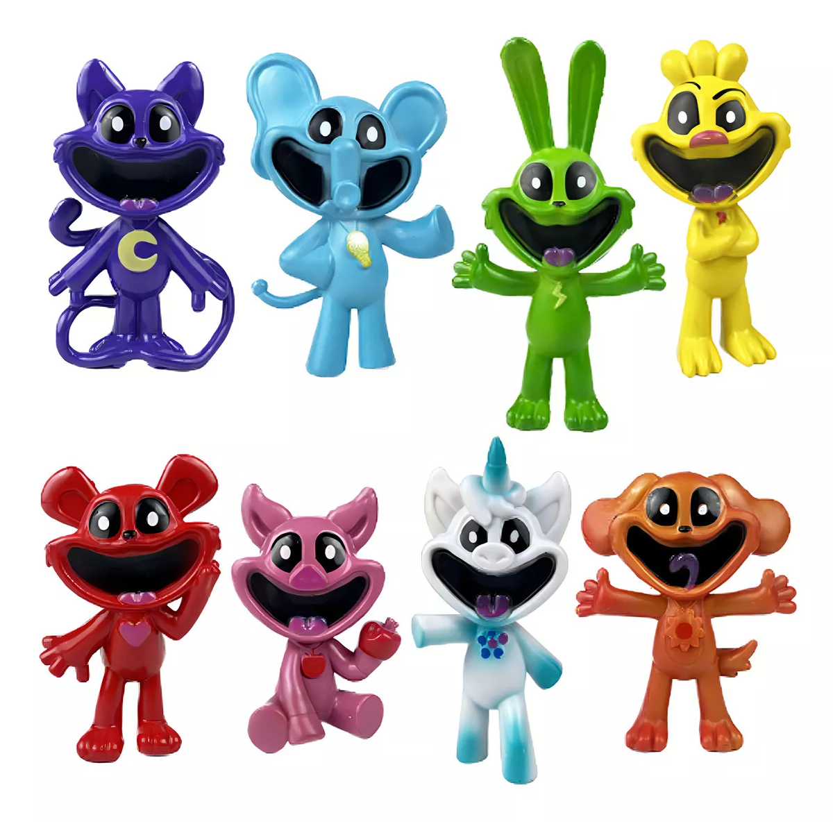 Foto 5 pulgar | 8pcs Poppy Playtime Smiling Critters Figura Juguete Modelo