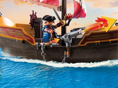Foto 3 | Barco Pirata Playmobil 71418 Con 2 Figuras Y 98 Accesorios - Venta Internacional.