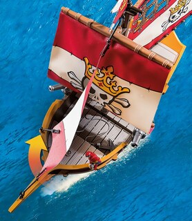 Foto 4 | Barco Pirata Playmobil 71418 Con 2 Figuras Y 98 Accesorios - Venta Internacional.