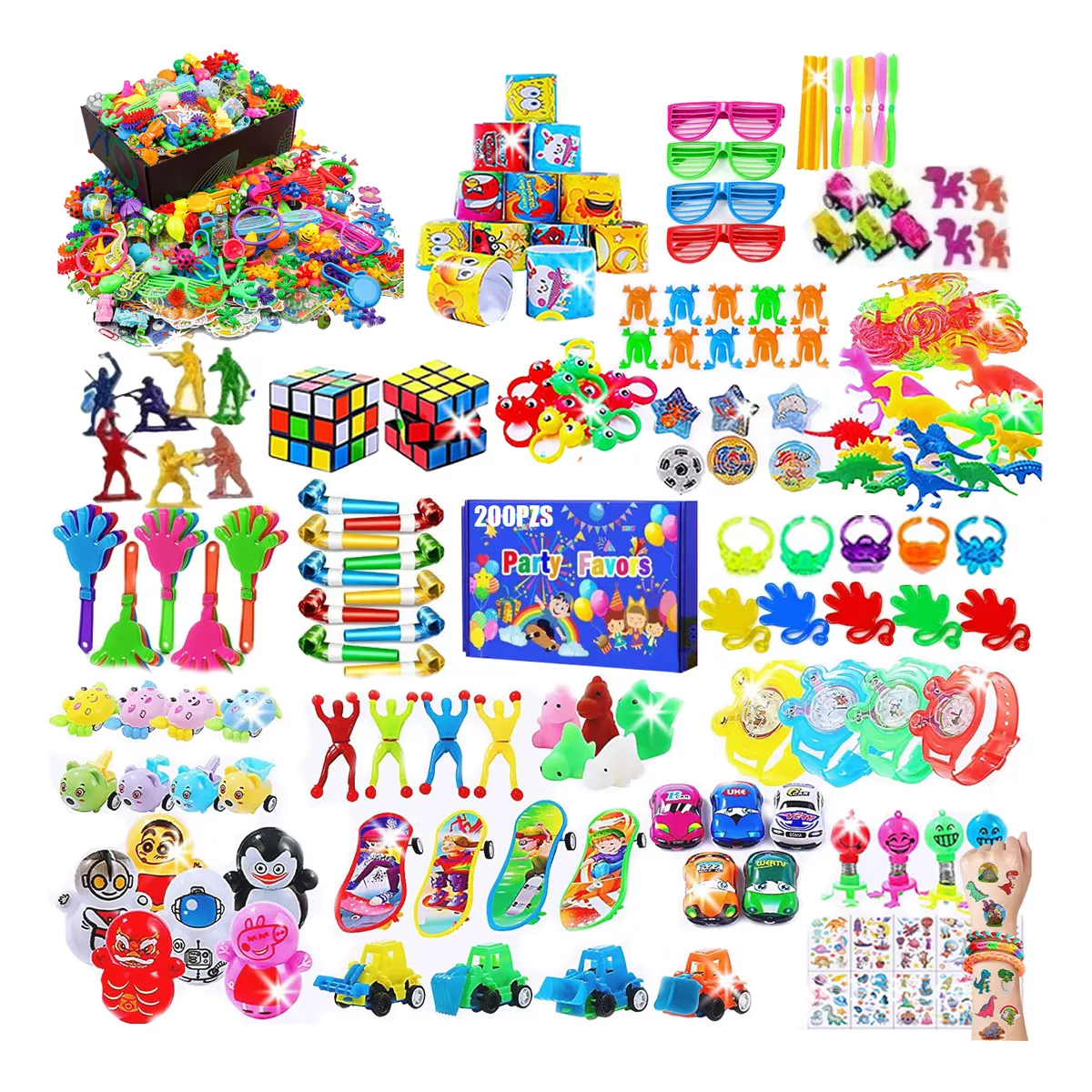 200pcs Juguetes Piñata Toys Fiesta Regalo Cumpleaño Niño