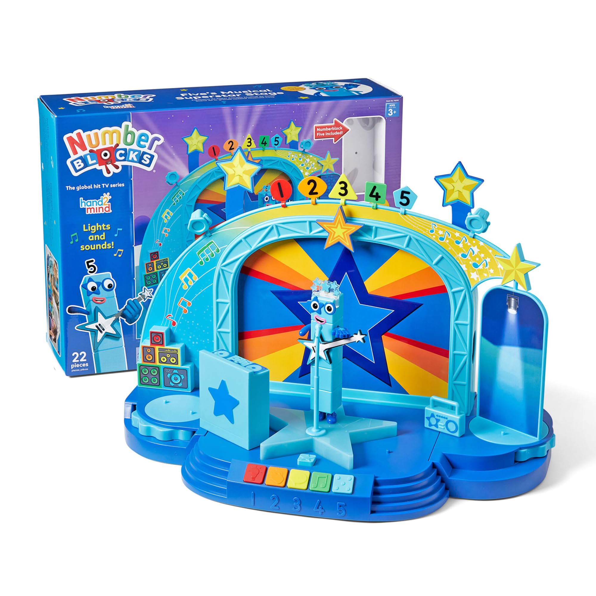 Foto 2 pulgar | Playset Hand2mind Numberblock Five's Musical Superstar Stage - Venta Internacional.