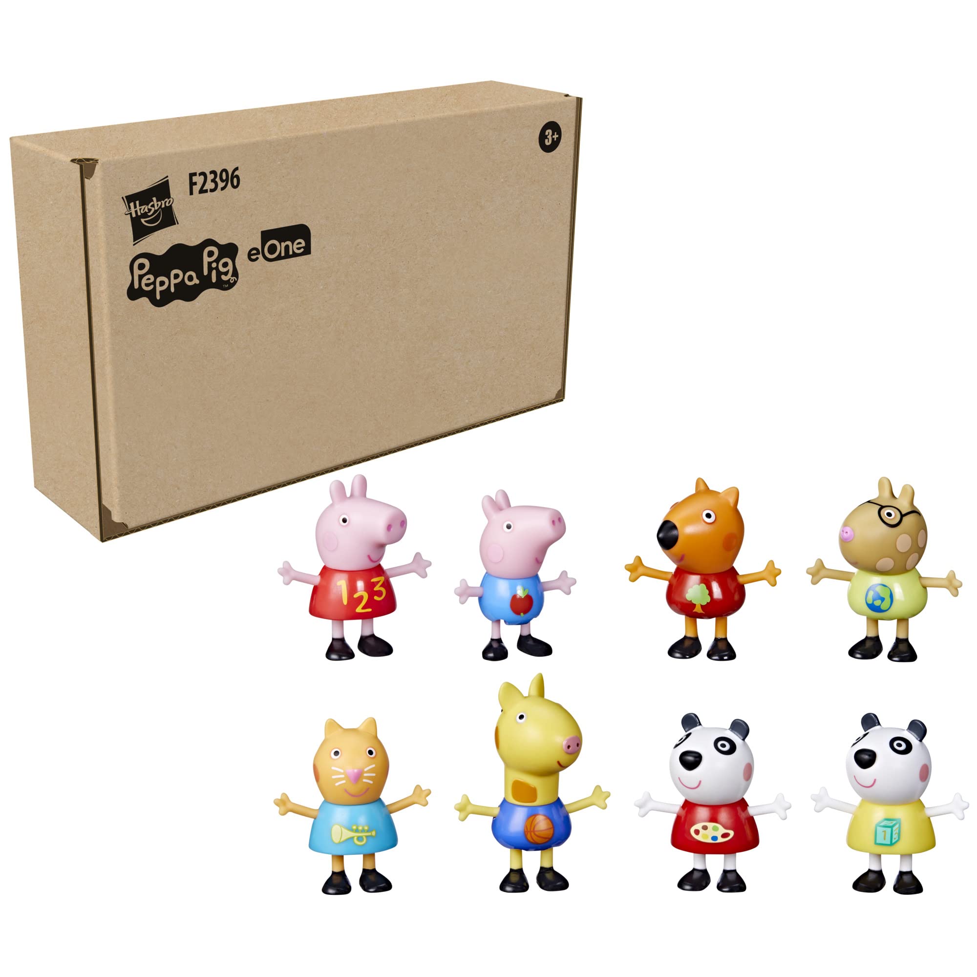 Foto 6 | Figuras De Juguete De Peppa Pig Para El Aula Escolar, Paquete De 8 Unidades Para Niños Mayores De 3 Años - Vent