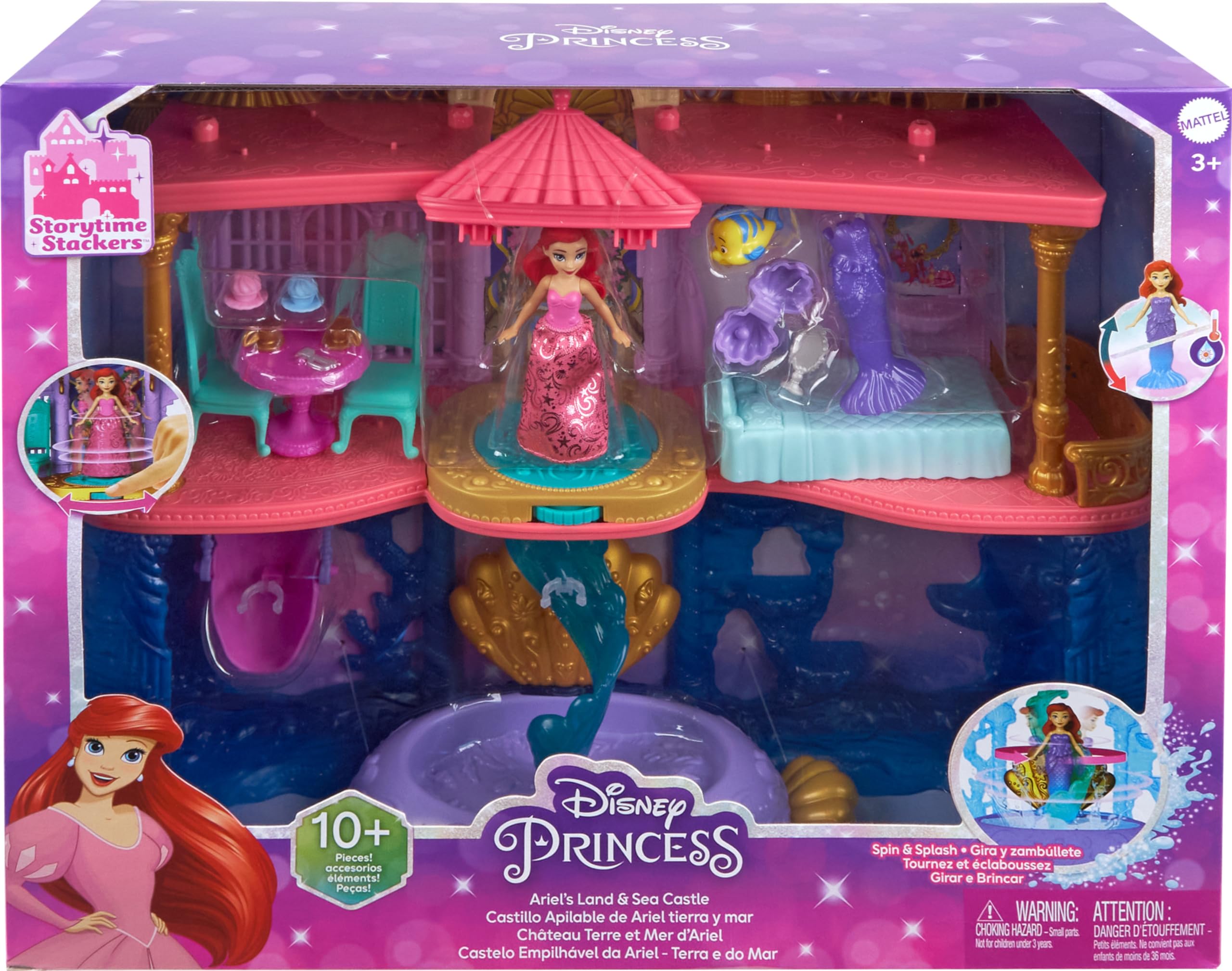 Foto 6 | Castillo de Juguete Mattel Disney Princess La Sirenita Ariel - Venta Internacional