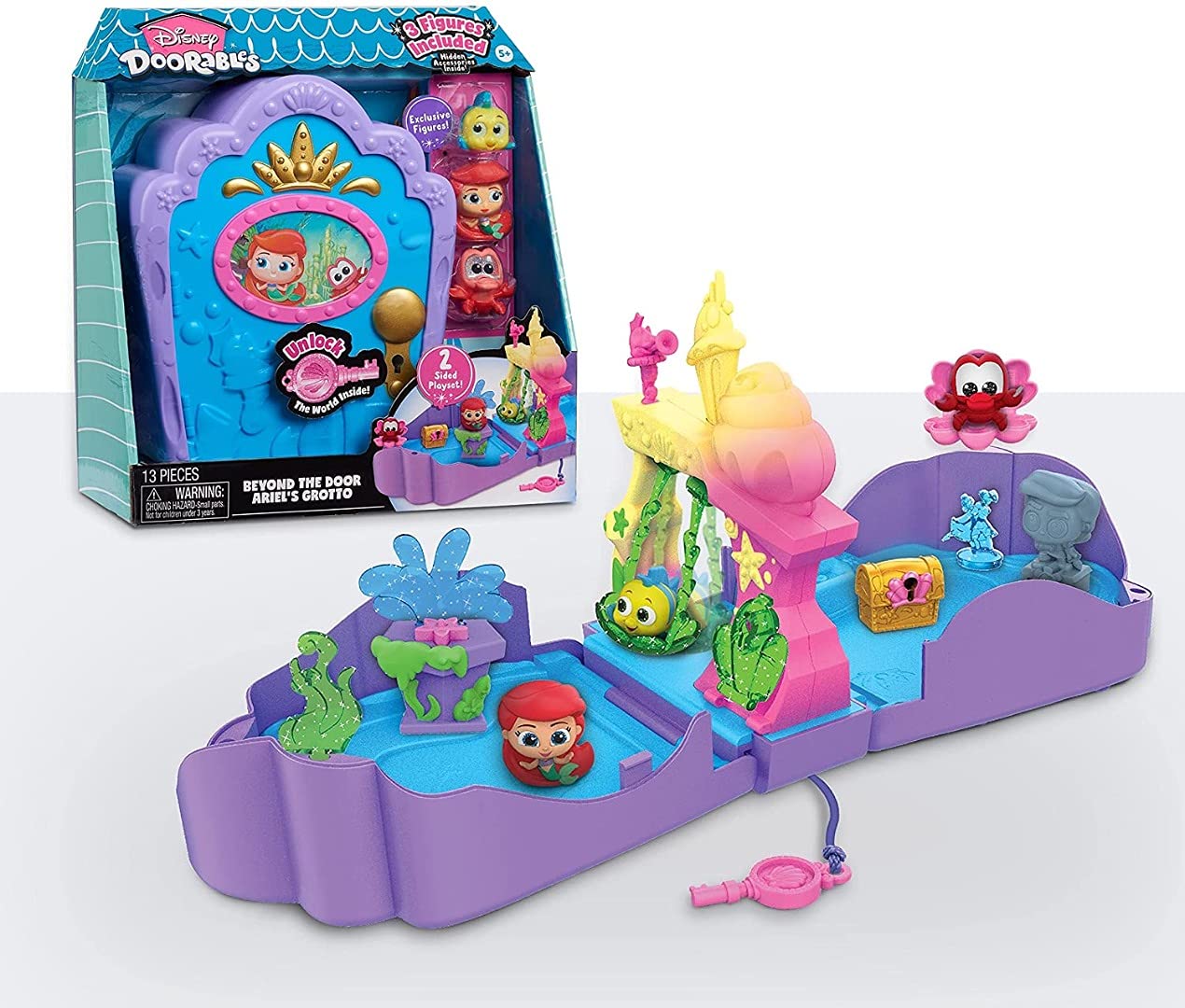 Foto 7 pulgar | Playset Disney Doorables Ariel's Grotto +3 Figuras +8 Accos - Venta Internacional.
