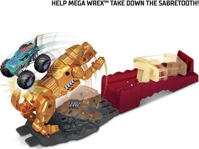 Foto 3 | Set De Juego Hot Wheels Hwmt Hero Mega Wrex Con Monster Truck - Venta Internacional.