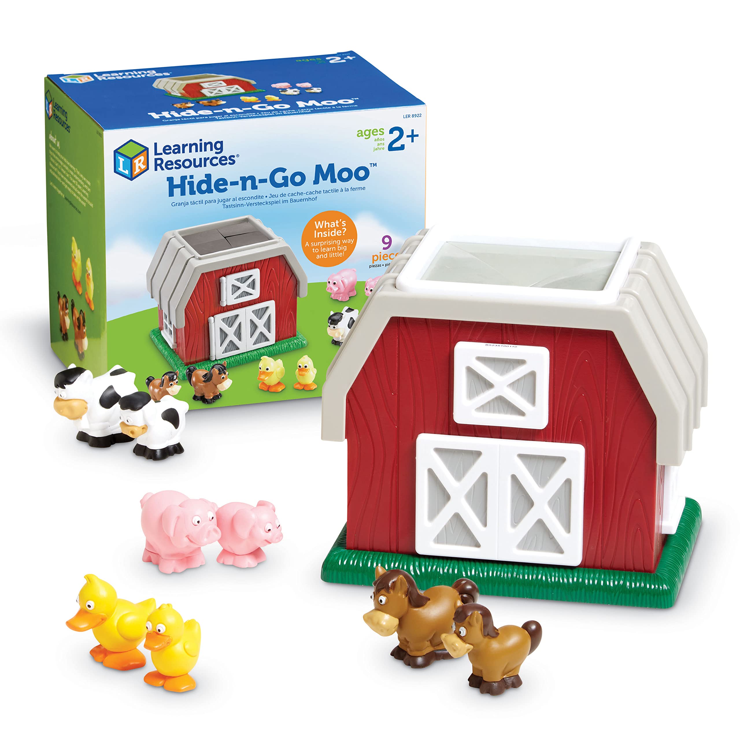 Foto 1 | Toy Learning Resources Hide-n-go Moo Farm Animal Barn, 9 Piezas - Venta Internacional.