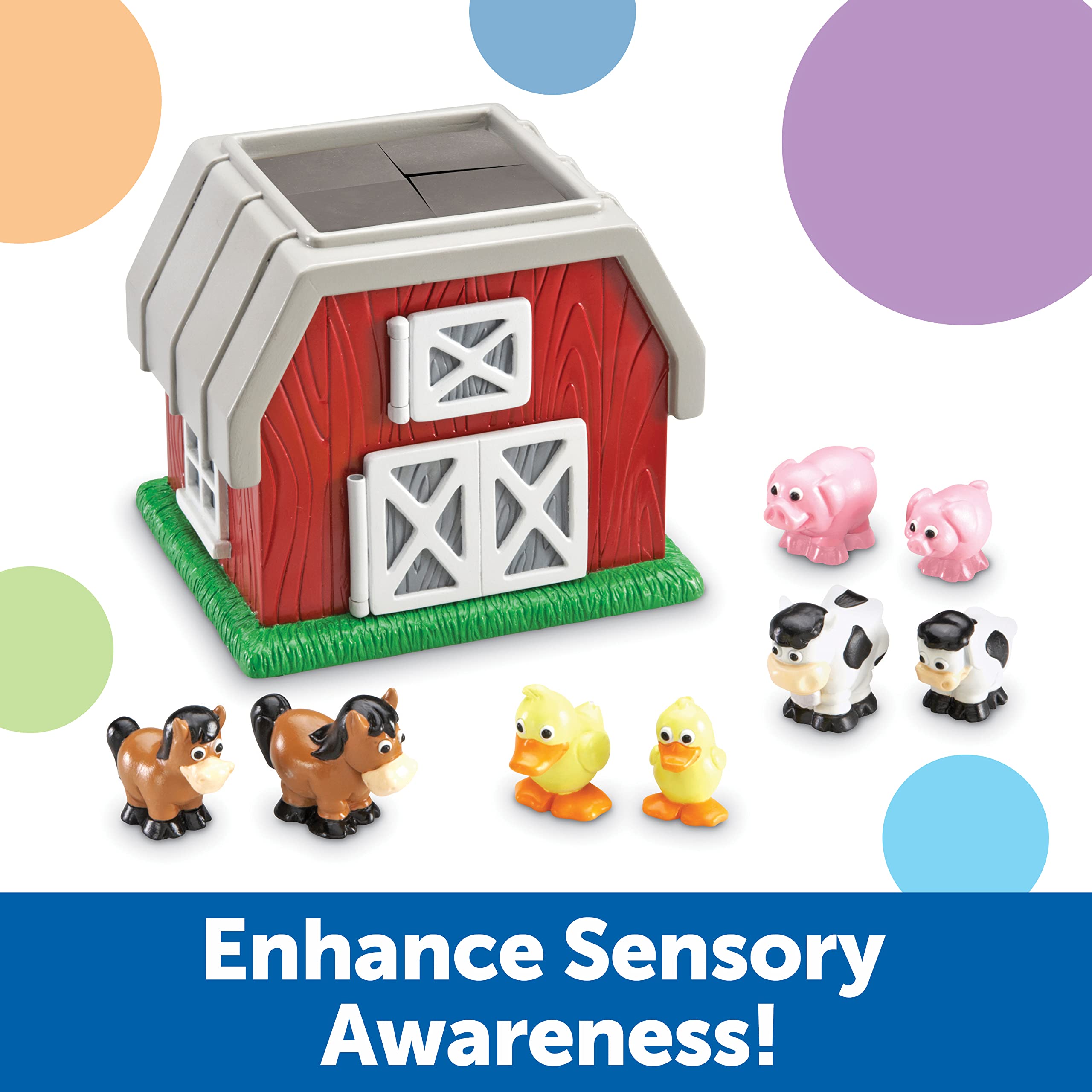 Foto 3 | Toy Learning Resources Hide-n-go Moo Farm Animal Barn, 9 Piezas - Venta Internacional.