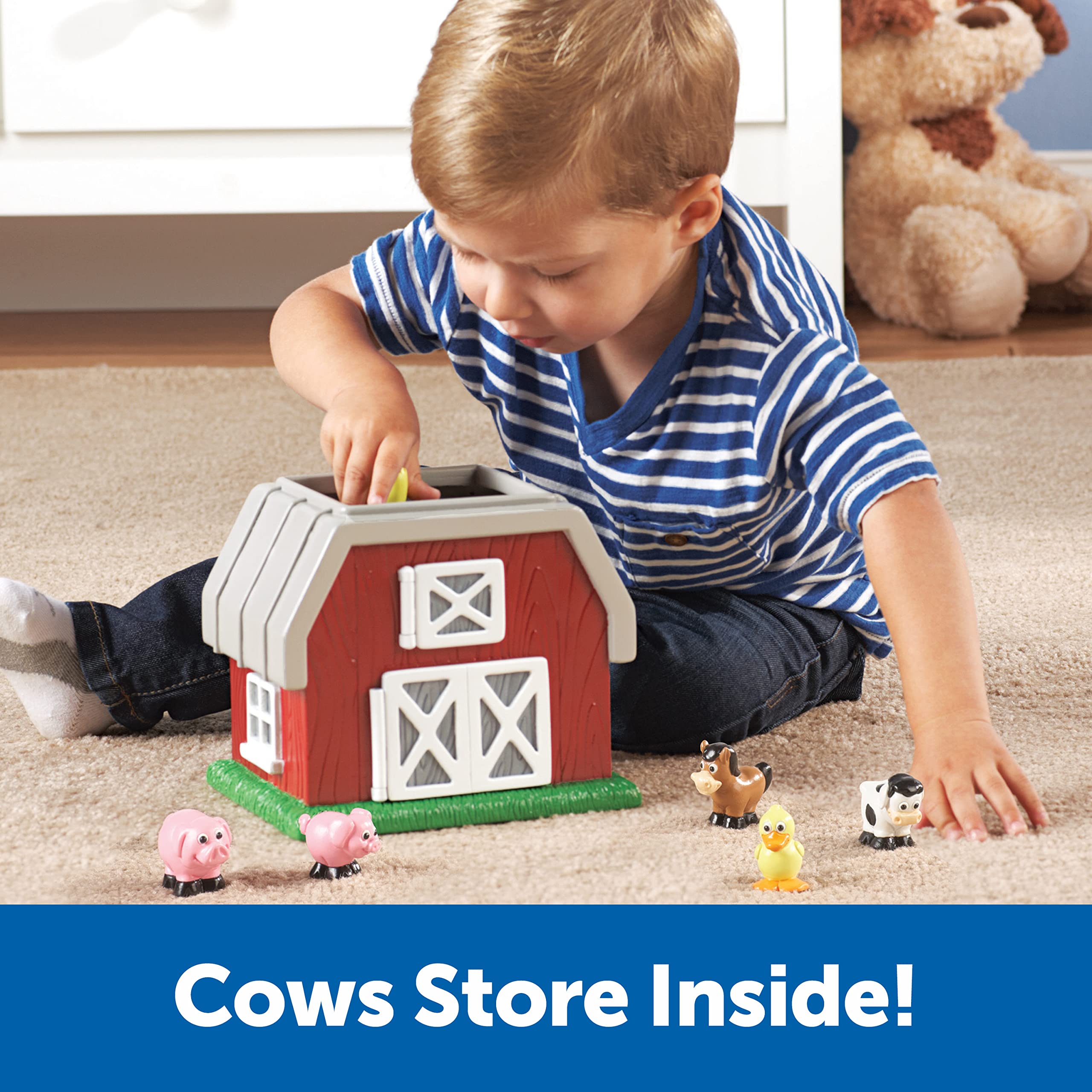Foto 6 pulgar | Toy Learning Resources Hide-n-go Moo Farm Animal Barn, 9 Piezas - Venta Internacional.