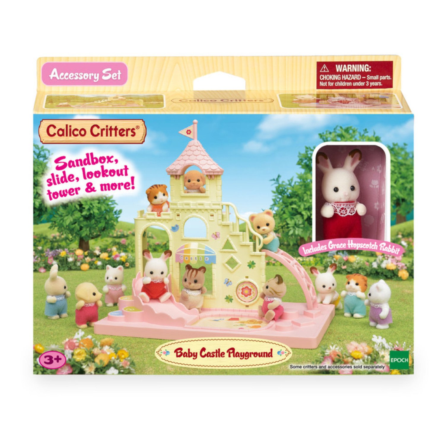 Foto 3 pulgar | Playground Calico Critters Baby Castle Con Conejo De Chocolate - Venta Internacional.