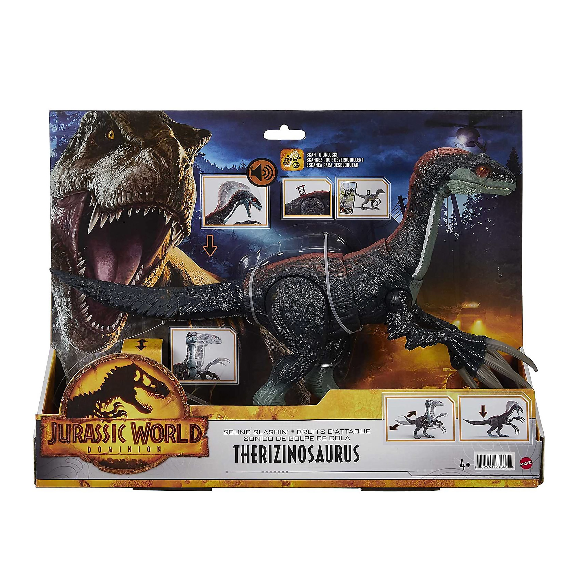 Jurassic World Dominion Therizinosaurus Sonidos De Ataque