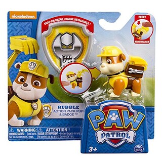 Foto 2 | Figura de Acción Paw Patrol Rubble con Transforming Digger - Venta Internacional