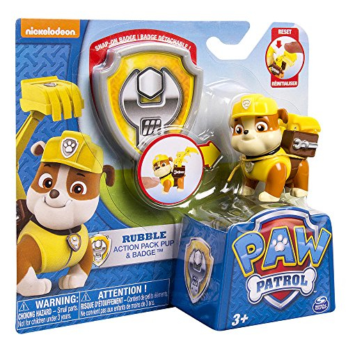 Foto 4 | Figura de Acción Paw Patrol Rubble con Transforming Digger - Venta Internacional