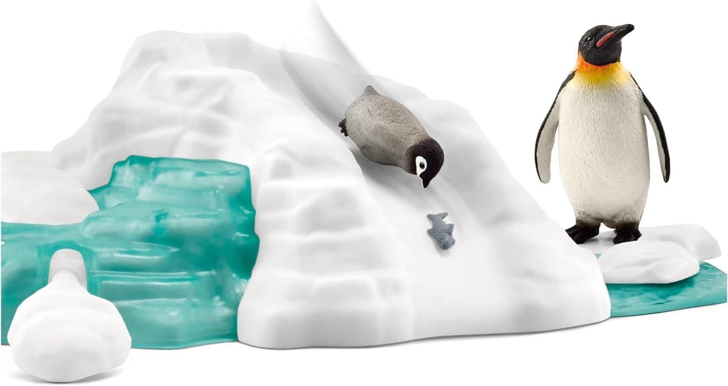 Foto 7 pulgar | Toy Schleich Penguin Family Fun Con Balancín De Hielo Para Niños Mayores De 3 Años - Venta Internacional.
