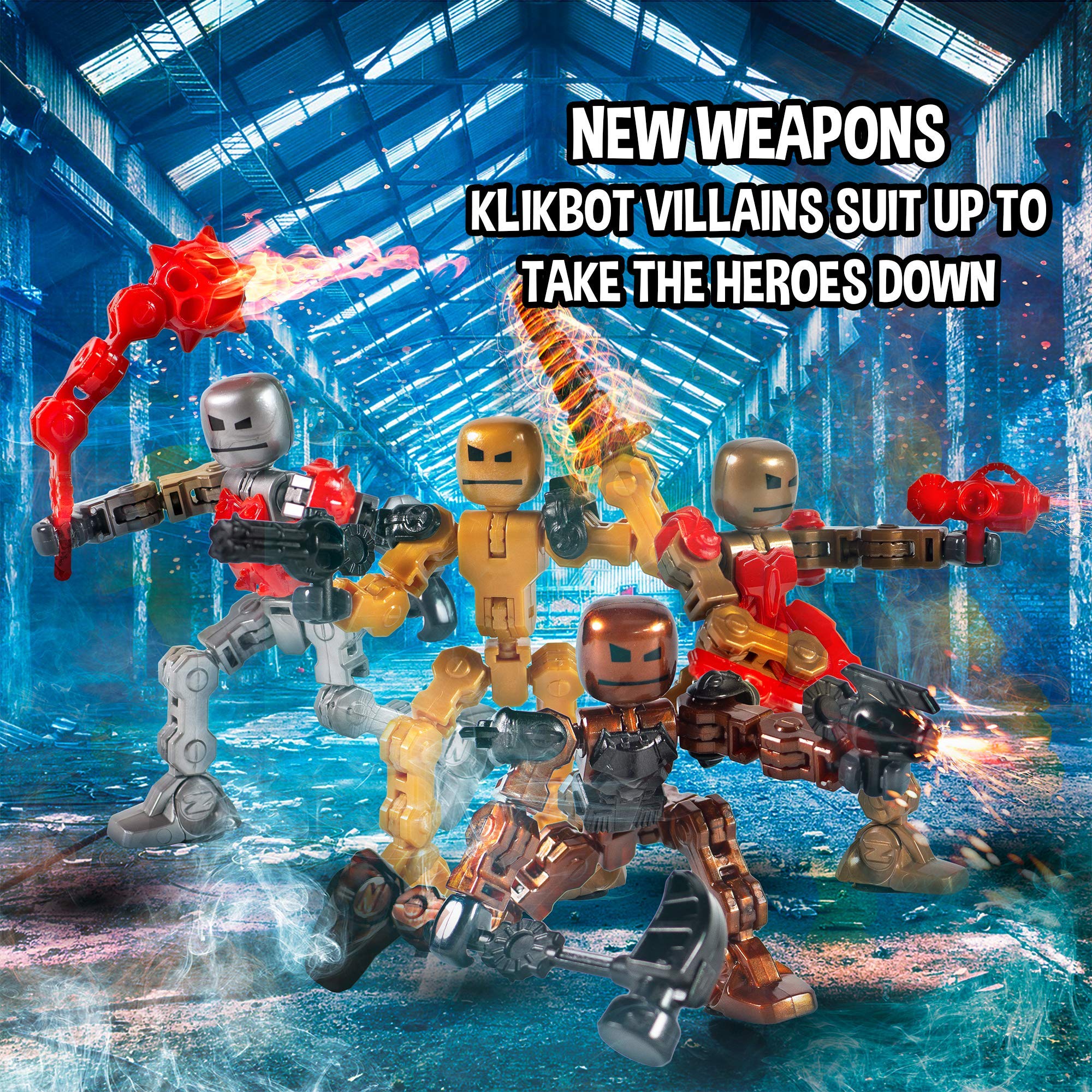 Foto 5 | Figuras De Acción Zing Klikbot Guardians Series 2 Con Armas - Venta Internacional.