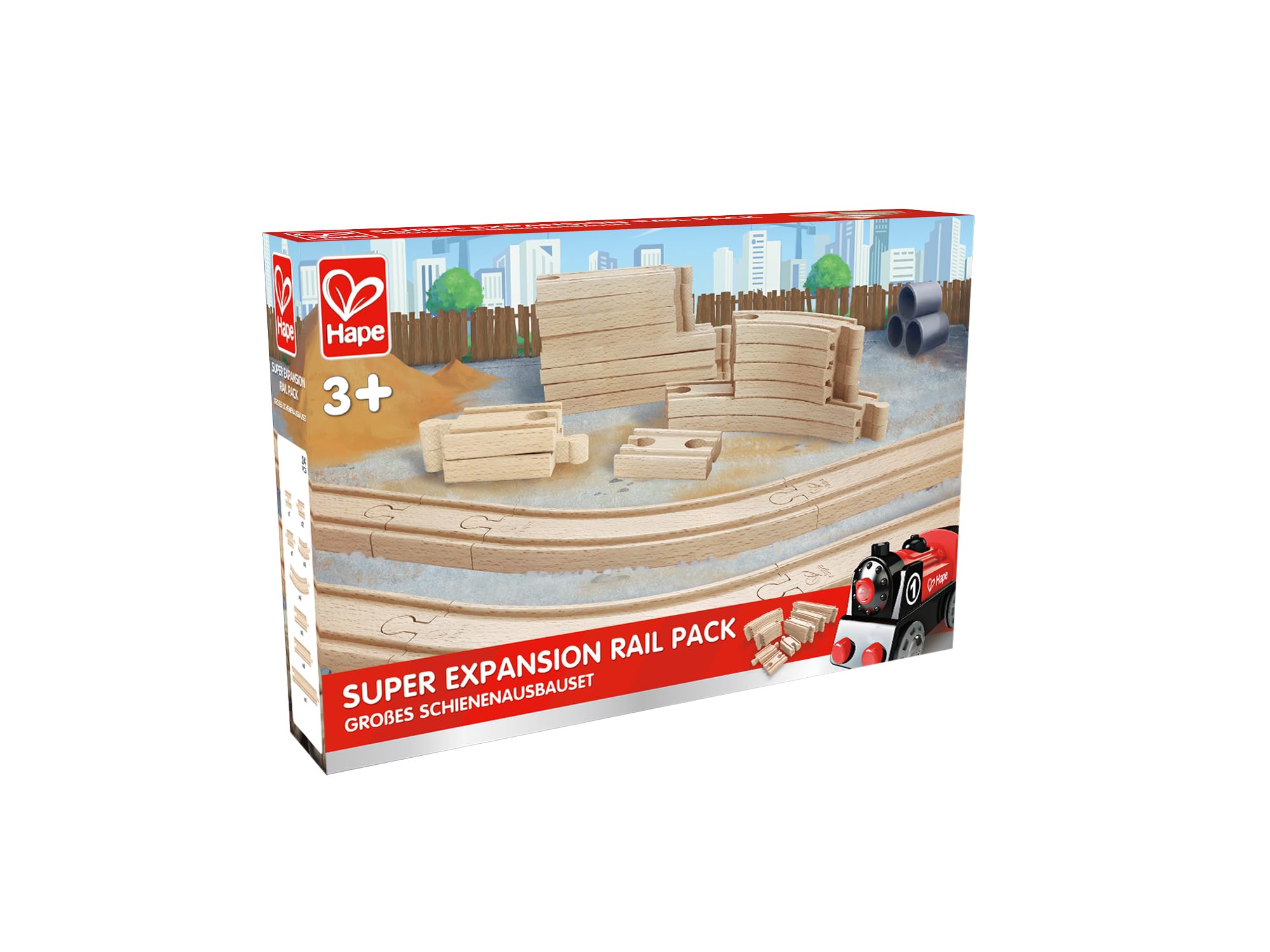 Foto 4 pulgar | Paquete De Rieles De Superexpansión Wooden Railway Hape, 24 Unidades - Venta Internacional.
