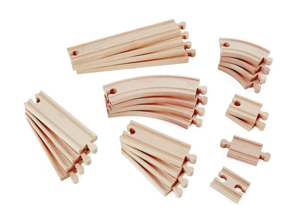Foto 5 pulgar | Paquete De Rieles De Superexpansión Wooden Railway Hape, 24 Unidades - Venta Internacional.