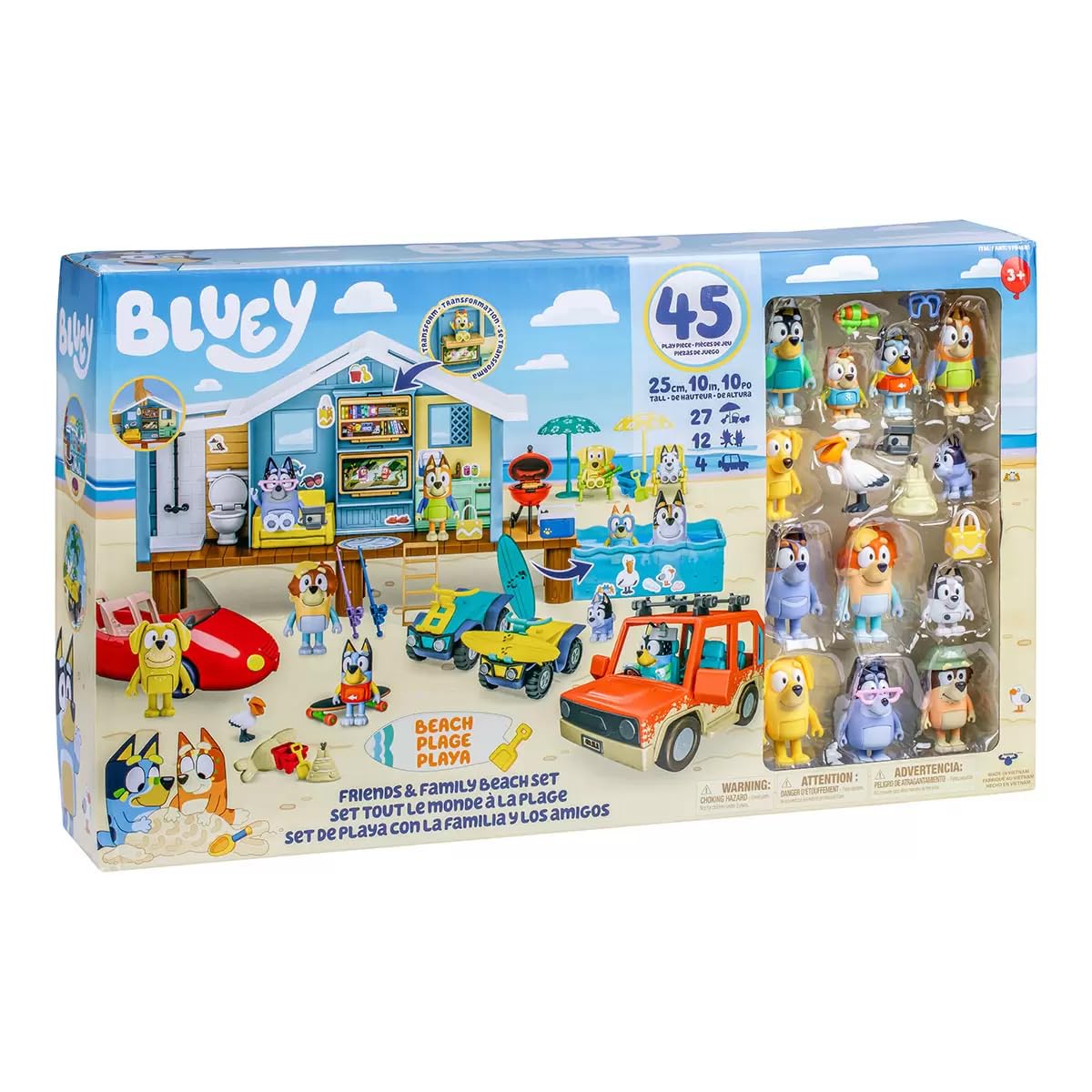 Foto 4 pulgar | Set De Playa Bluey Friends & Family Con Juego House, 45 Piezas - Venta Internacional.