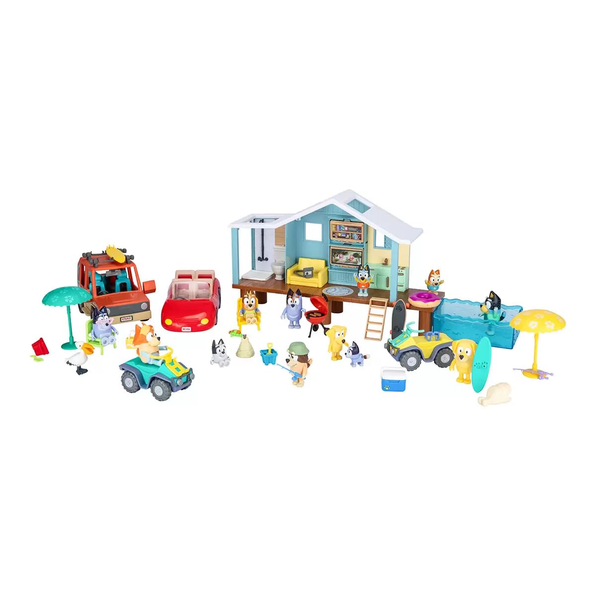 Foto 7 pulgar | Set De Playa Bluey Friends & Family Con Juego House, 45 Piezas - Venta Internacional.