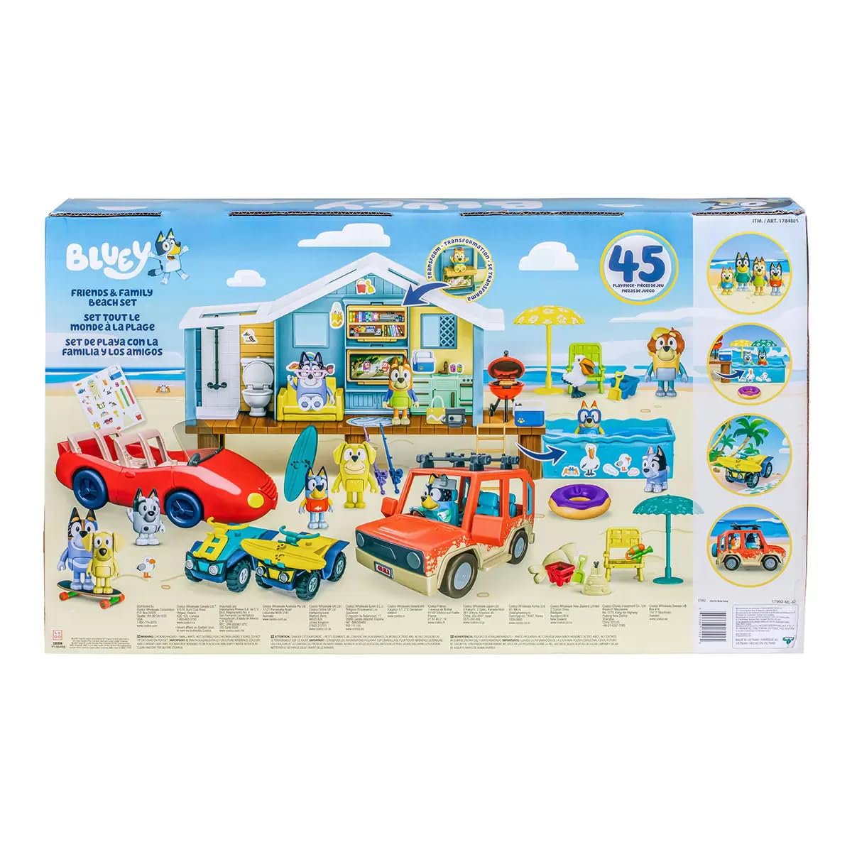 Foto 8 pulgar | Set De Playa Bluey Friends & Family Con Juego House, 45 Piezas - Venta Internacional.