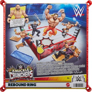 Foto 6 | Anillo De Rebote Playset Mattel Wwe Knuckle Crunchers Con Figura - Venta Internacional.