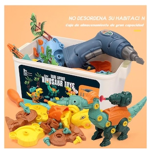 Foto 5 | Juego de Dinosaurios para Niños con Taladro y Ventosas