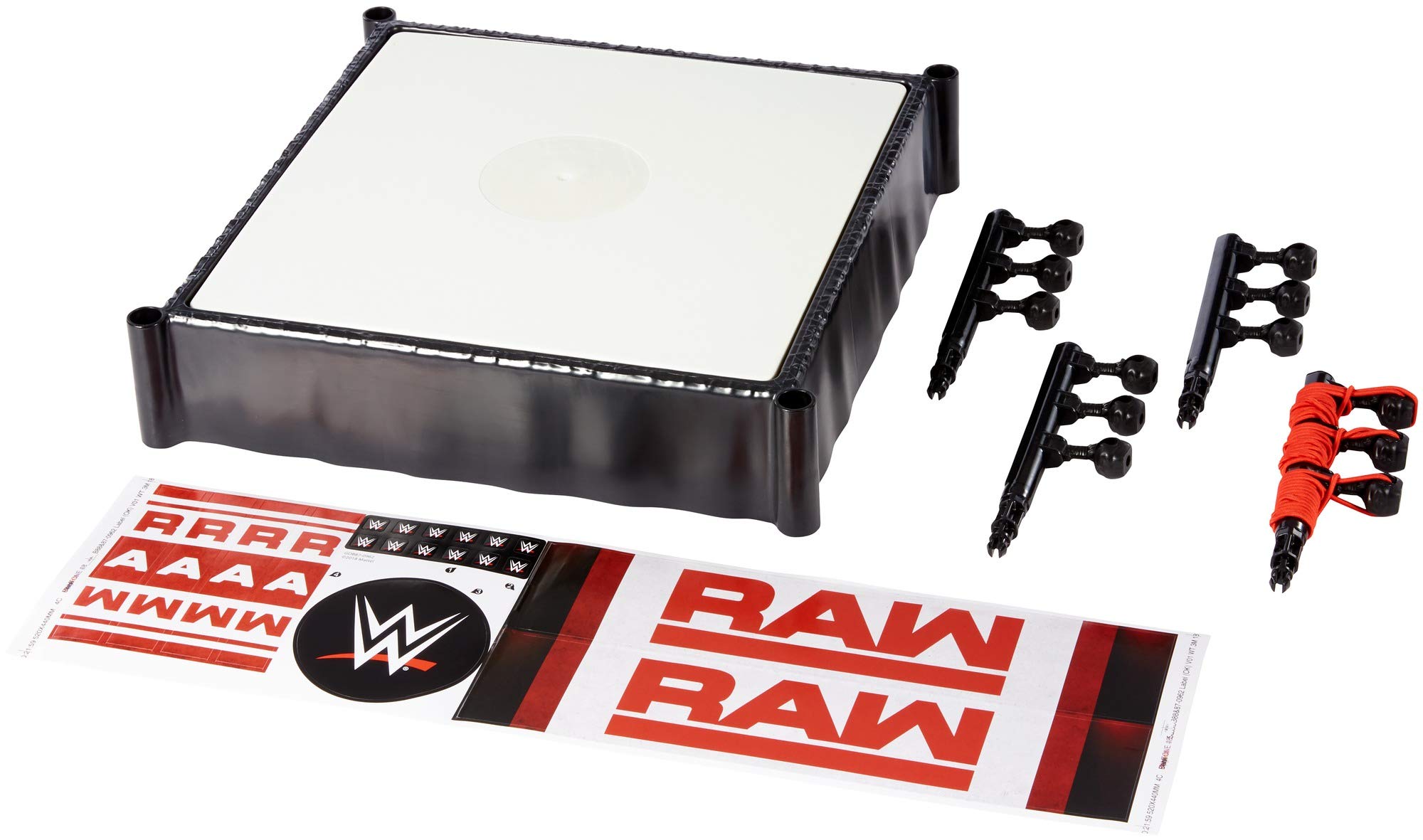 Foto 3 | Wwe Superstar Ring Mattel De 14 Pulgadas Con Cuerdas Flexibles Y Tapete - Venta Internacional.