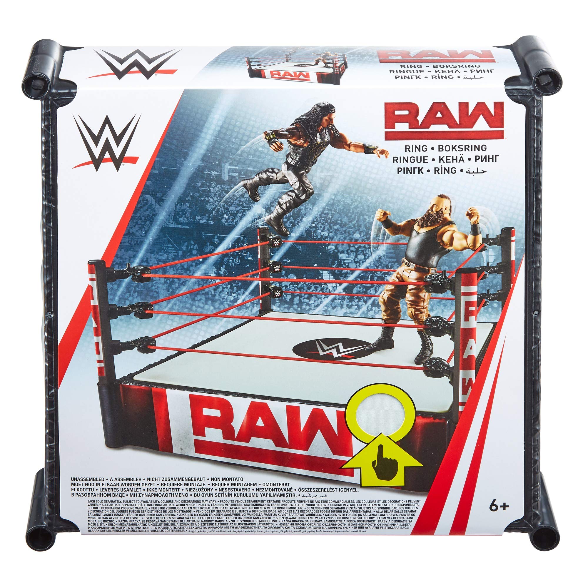 Foto 5 pulgar | Wwe Superstar Ring Mattel De 14 Pulgadas Con Cuerdas Flexibles Y Tapete - Venta Internacional.