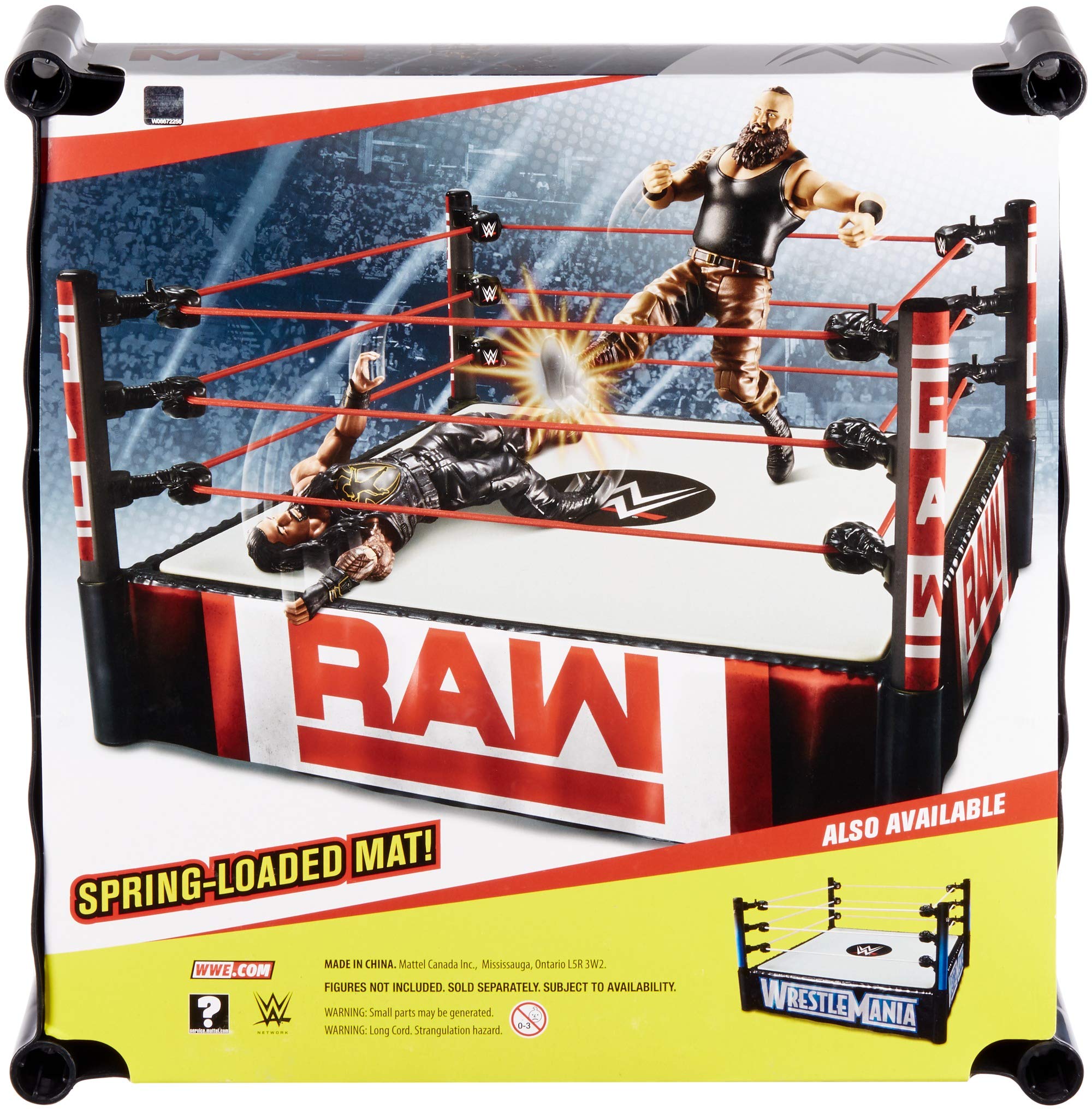 Foto 6 pulgar | Wwe Superstar Ring Mattel De 14 Pulgadas Con Cuerdas Flexibles Y Tapete - Venta Internacional.