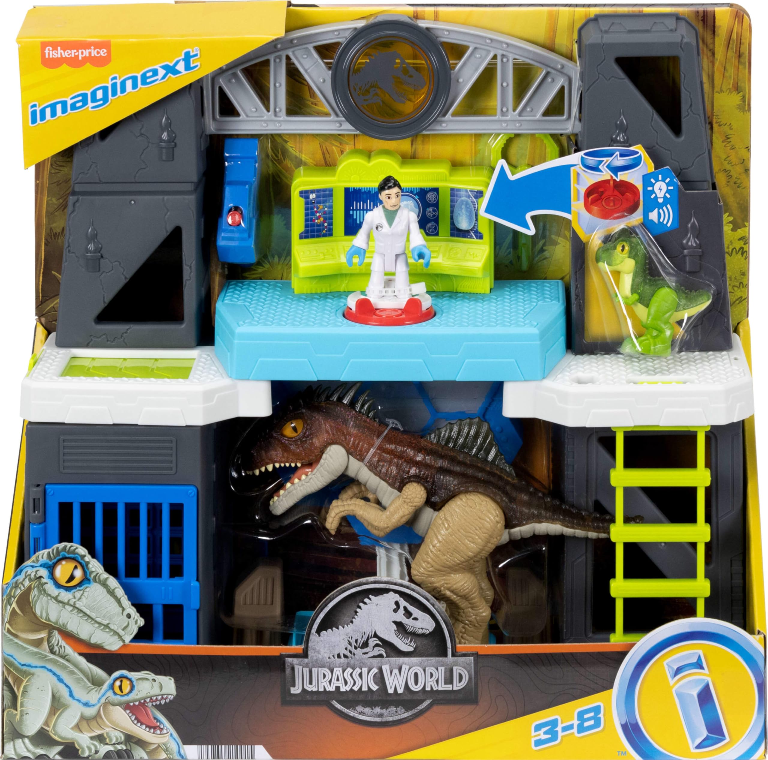 Foto 6 | Set De Juego Con Dinosaurios Fisher-price Imaginext Jurassic World Durante Más De 3 Años - Venta Internacional.