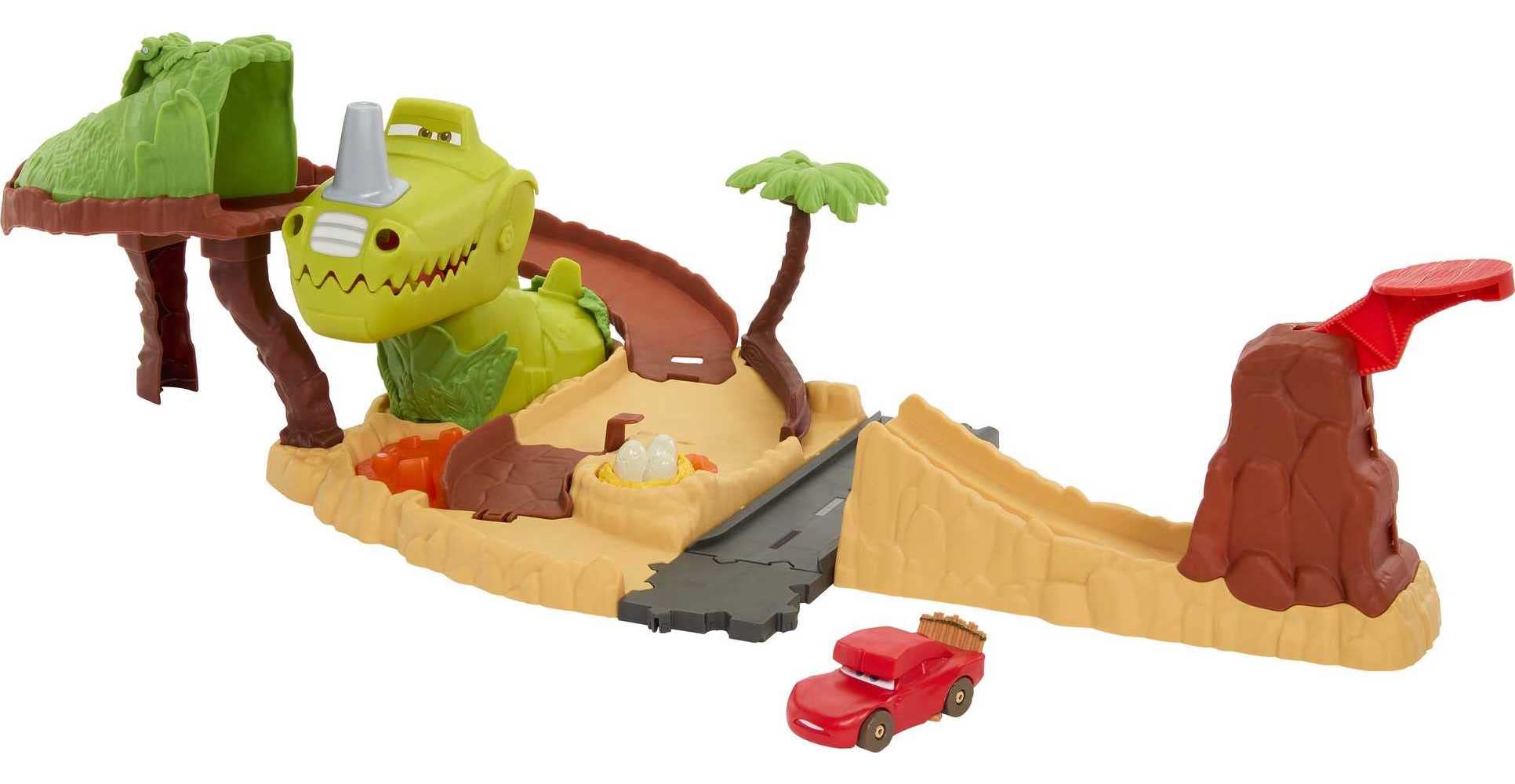 Playset Mattel Disney Pixar Cars Dinosaur Playground Con Coche - Venta Internacional.